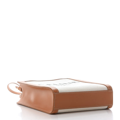 Celine Canvas Calfskin Mini Vertical Cabas Natural Tan 4 of 7