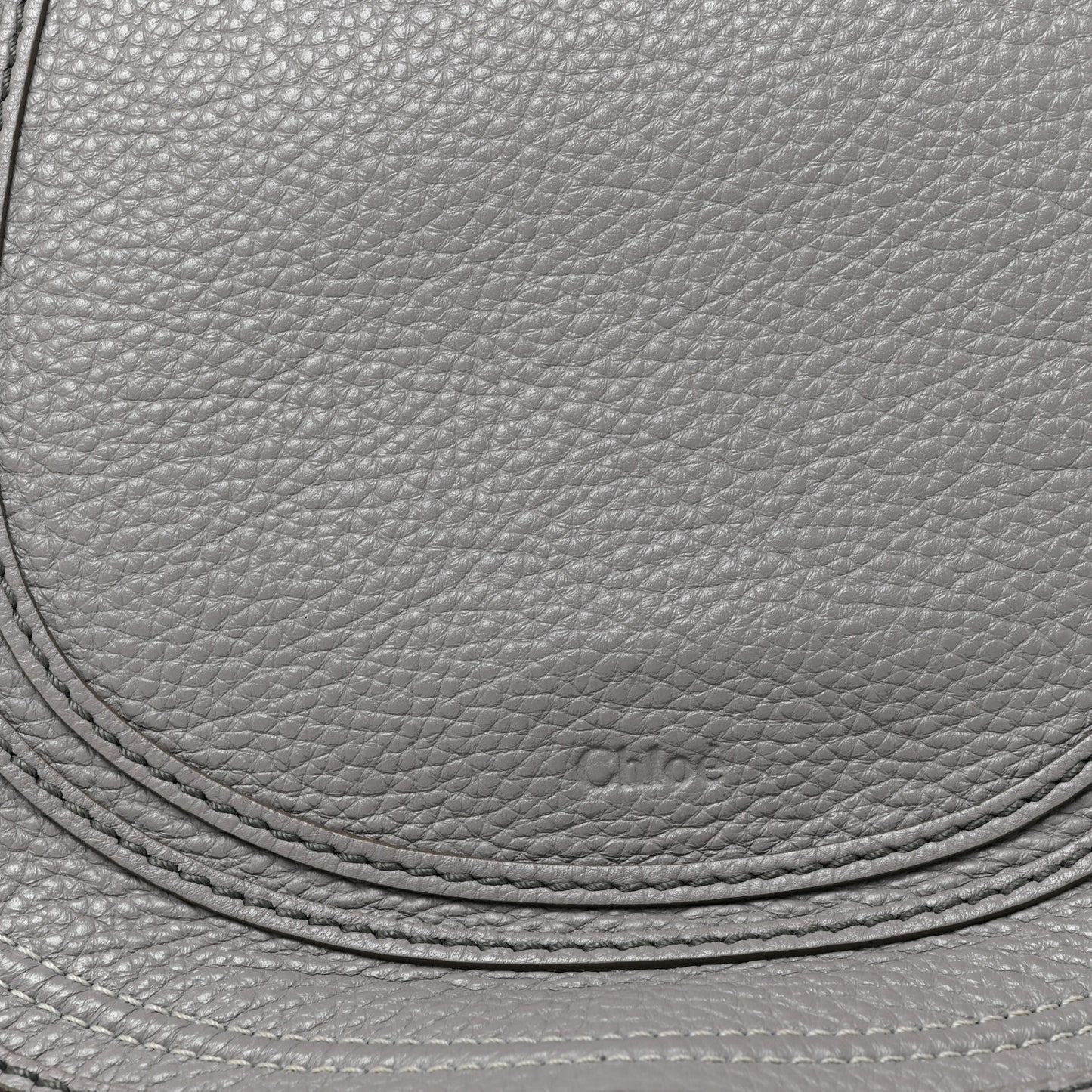 Calfskin Medium Marcie Round Crossbody Bag Cashmere Grey