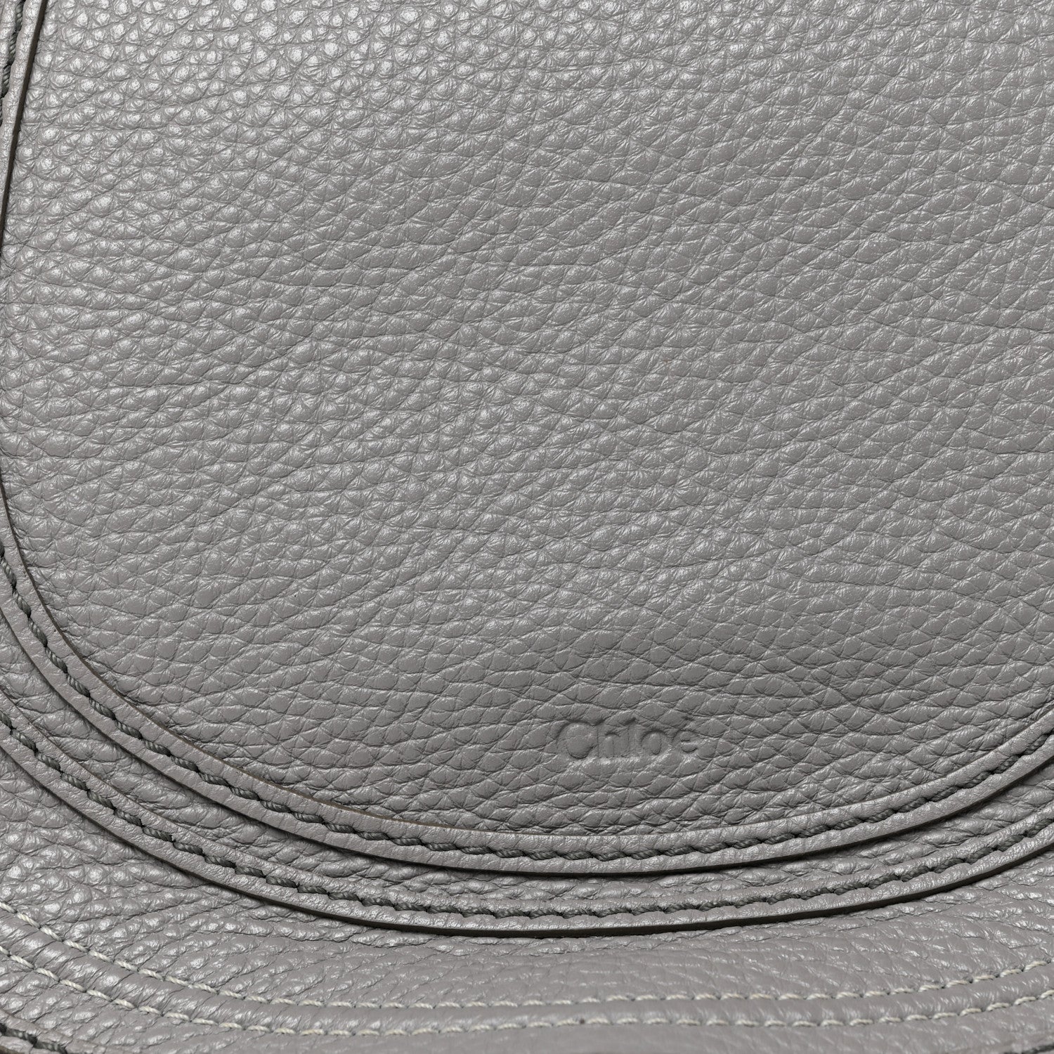 Chloe Calfskin Medium Marcie Round Crossbody Bag Cashmere Grey 8 of 11