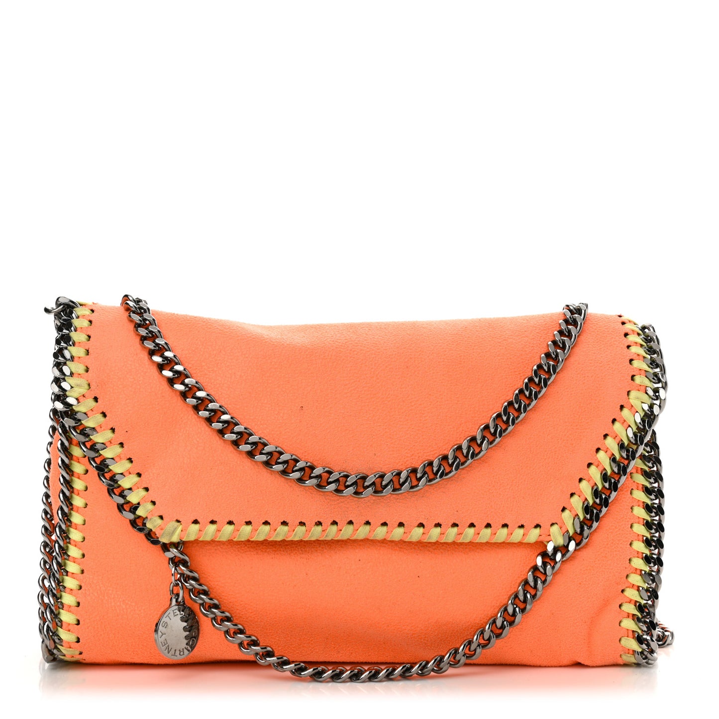 Shaggy Deer Mini Falabella Crossbody Neon Orange