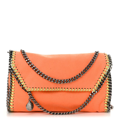 Stella McCartney Shaggy Deer Mini Falabella Crossbody Neon Orange 1 of 11