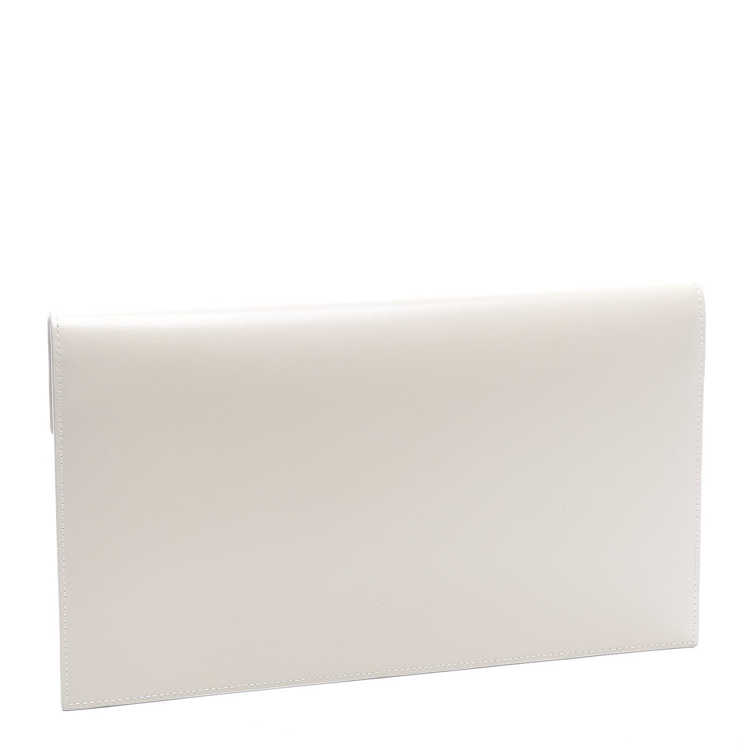 Saint Laurent Smooth Shiny Calfskin Uptown Pouch Crema Soft 2 of 9