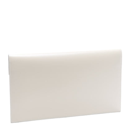 Saint Laurent Smooth Shiny Calfskin Uptown Pouch Crema Soft 2 of 9