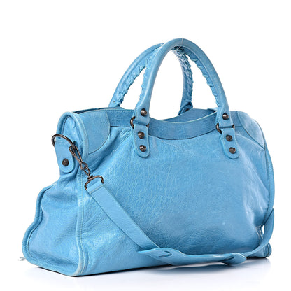 Balenciaga Agneau Classic Hardware City Bleu Paon 3 of 27