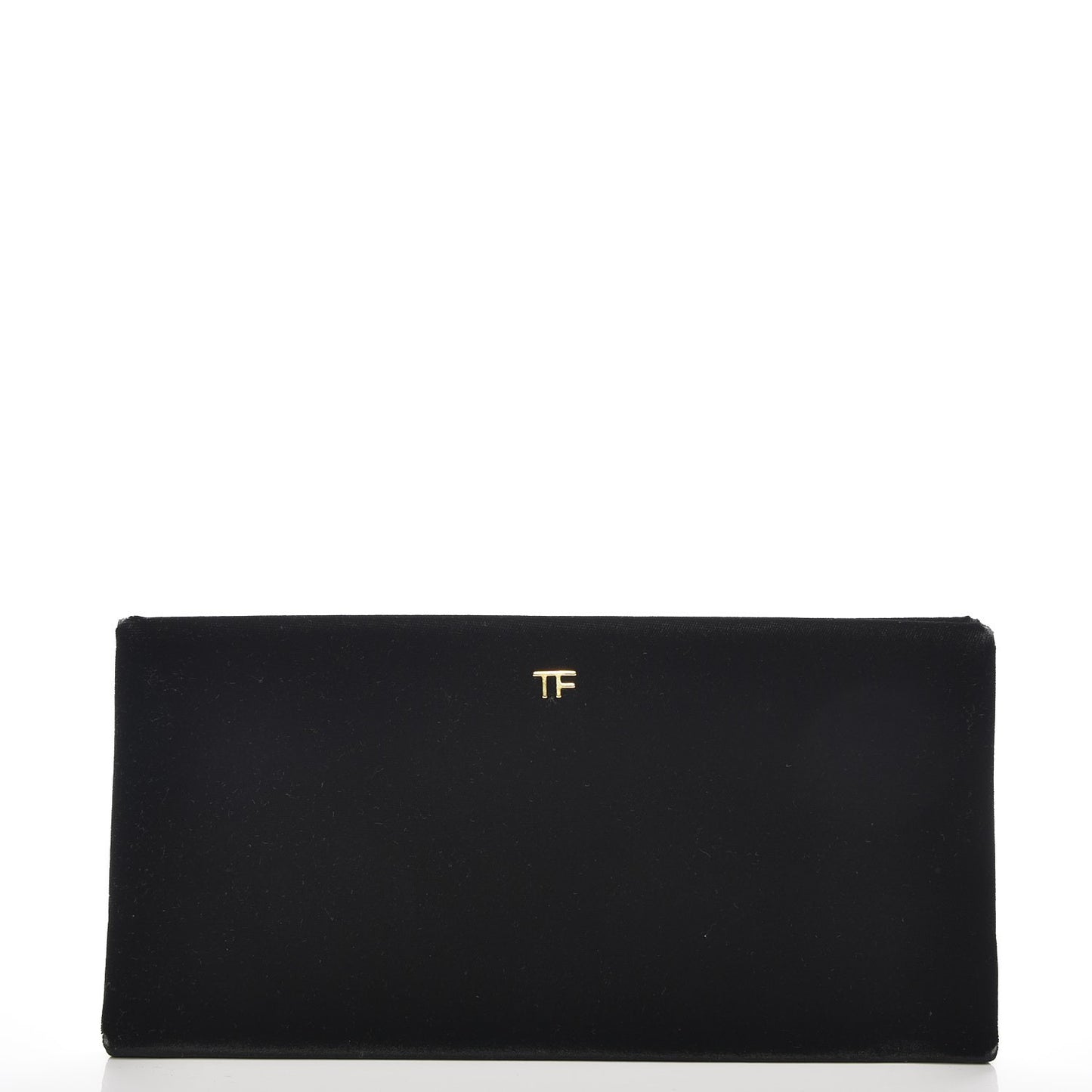 Velvet Flat Clutch Black