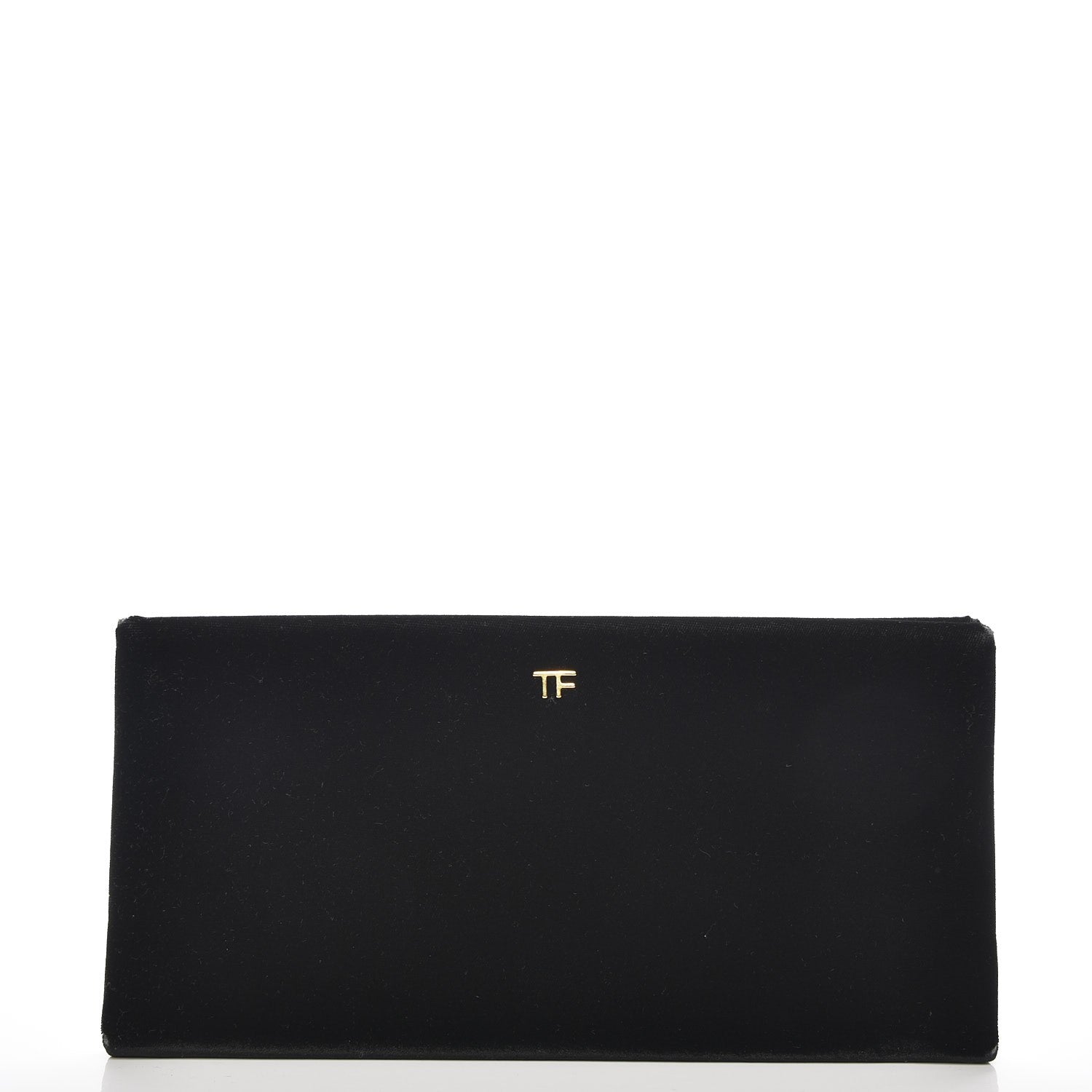 Tom Ford Velvet Flat Clutch Black 1 of 9