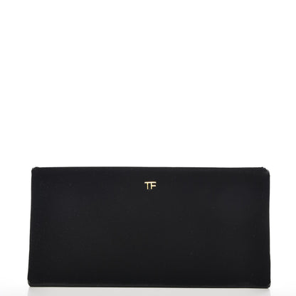 Tom Ford Velvet Flat Clutch Black 1 of 9