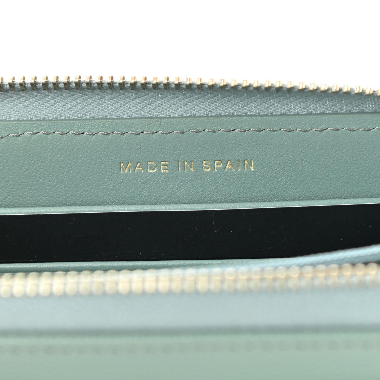 Chanel Caviar Quilted Medium Zip Around Wallet Dark Green 7 of 12