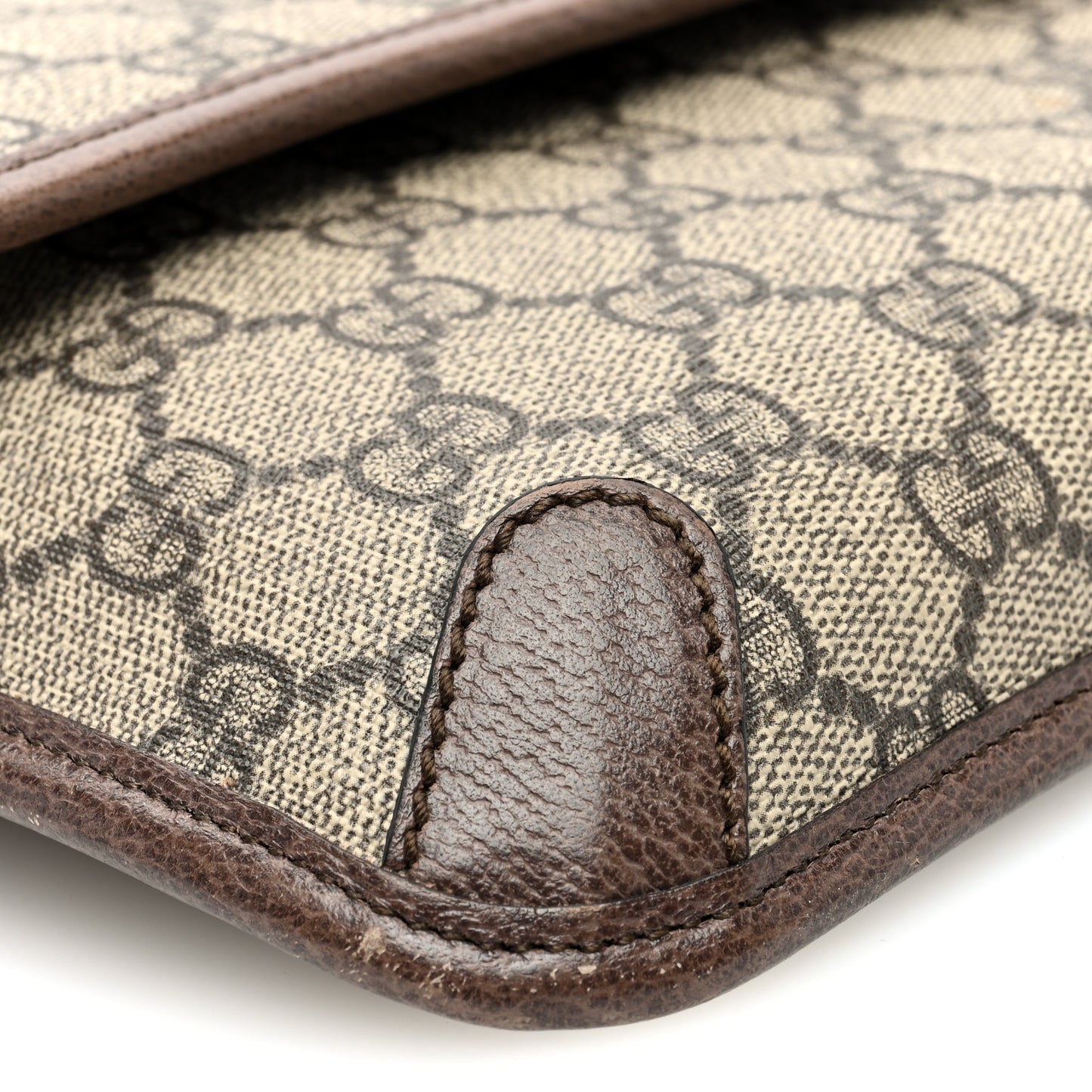 GG Supreme Monogram Neo Vintage Web Belt Bag Brown