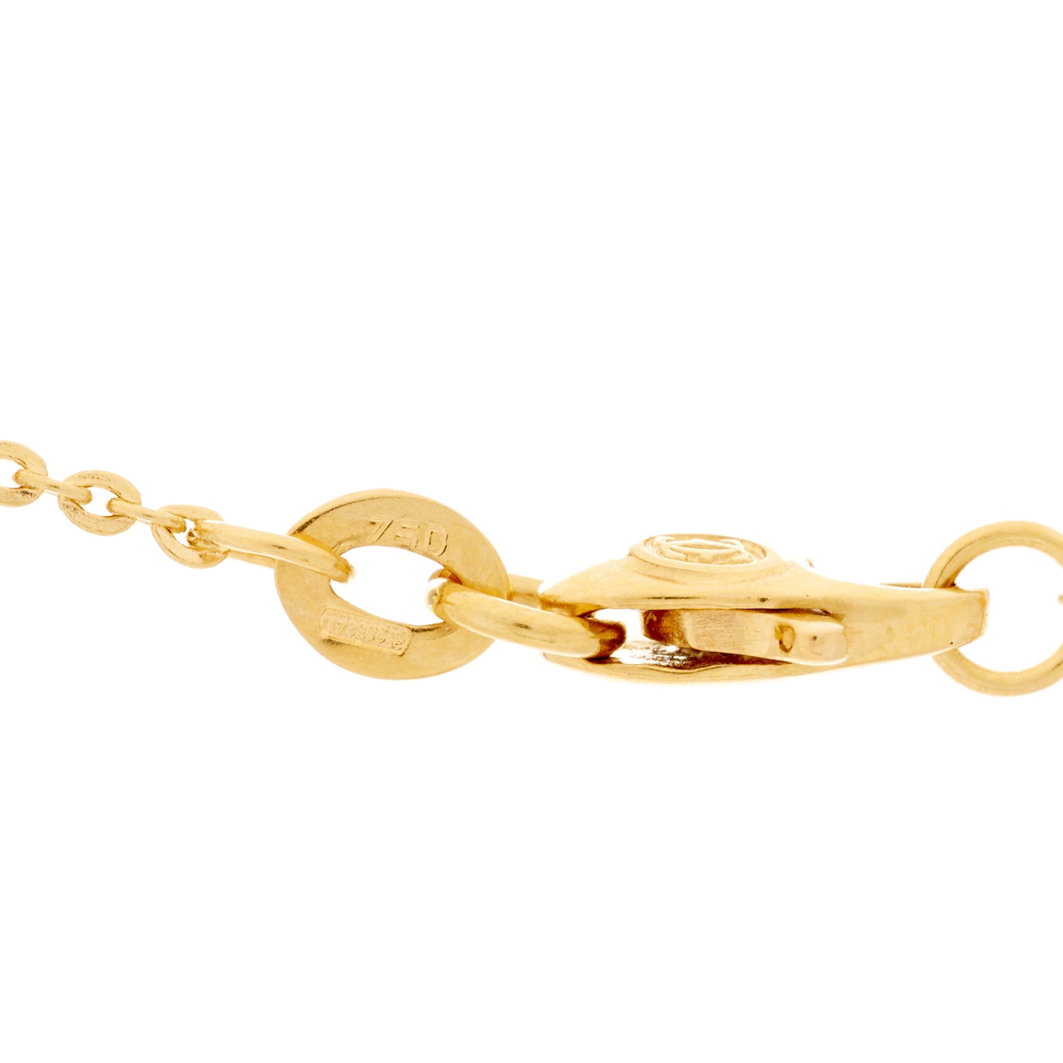 Cartier 18K Pink Yellow White Gold 15 Diamond Trinity Pendant Necklace 4 of 5