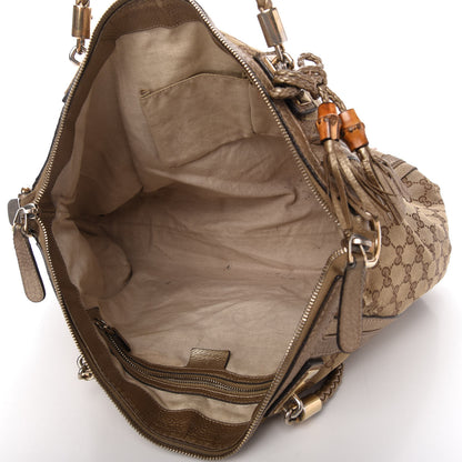 Gucci Monogram Medium Bella Tote Gold 5 of 20