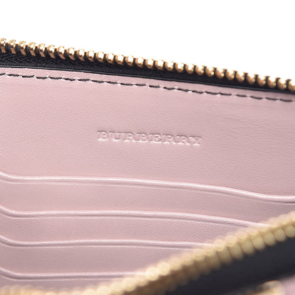 Burberry Signature Grain Calfskin Check Embossed Peyton Crossbody Clutch Bag Pale Orchid 6 of 10