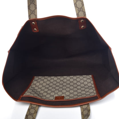 Gucci GG Plus Monogram Large Signature Web Loop Tote Brown 5 of 11