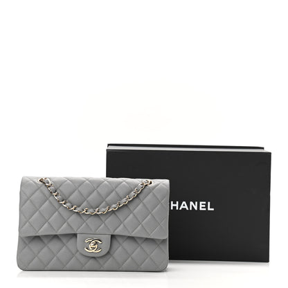 Chanel Caviar Quilted Medium Double Flap Grey 11 of 11