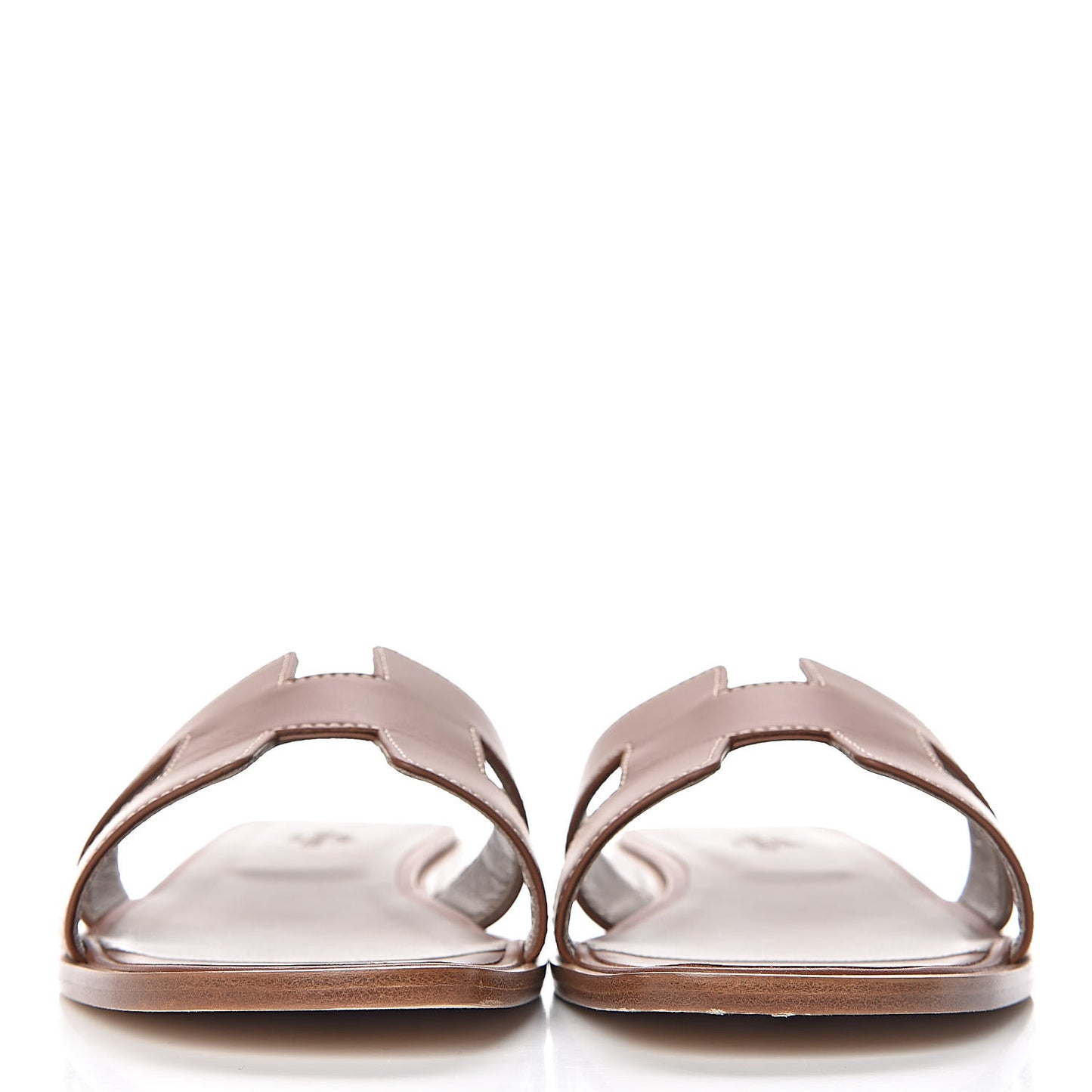 Box Calfskin Oran Sandals 41 Gold