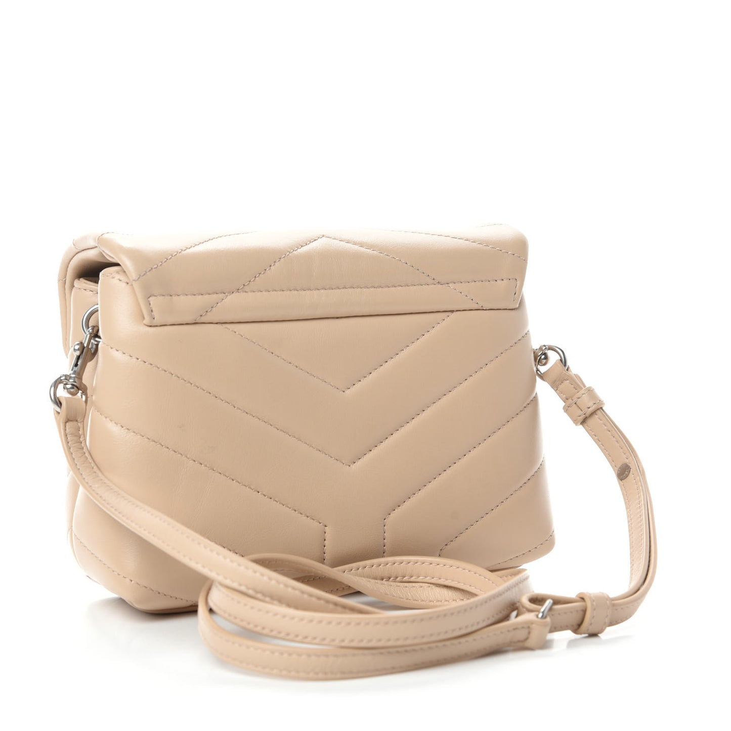Calfskin Y Quilted Monogram Toy Loulou Satchel Nude Powder