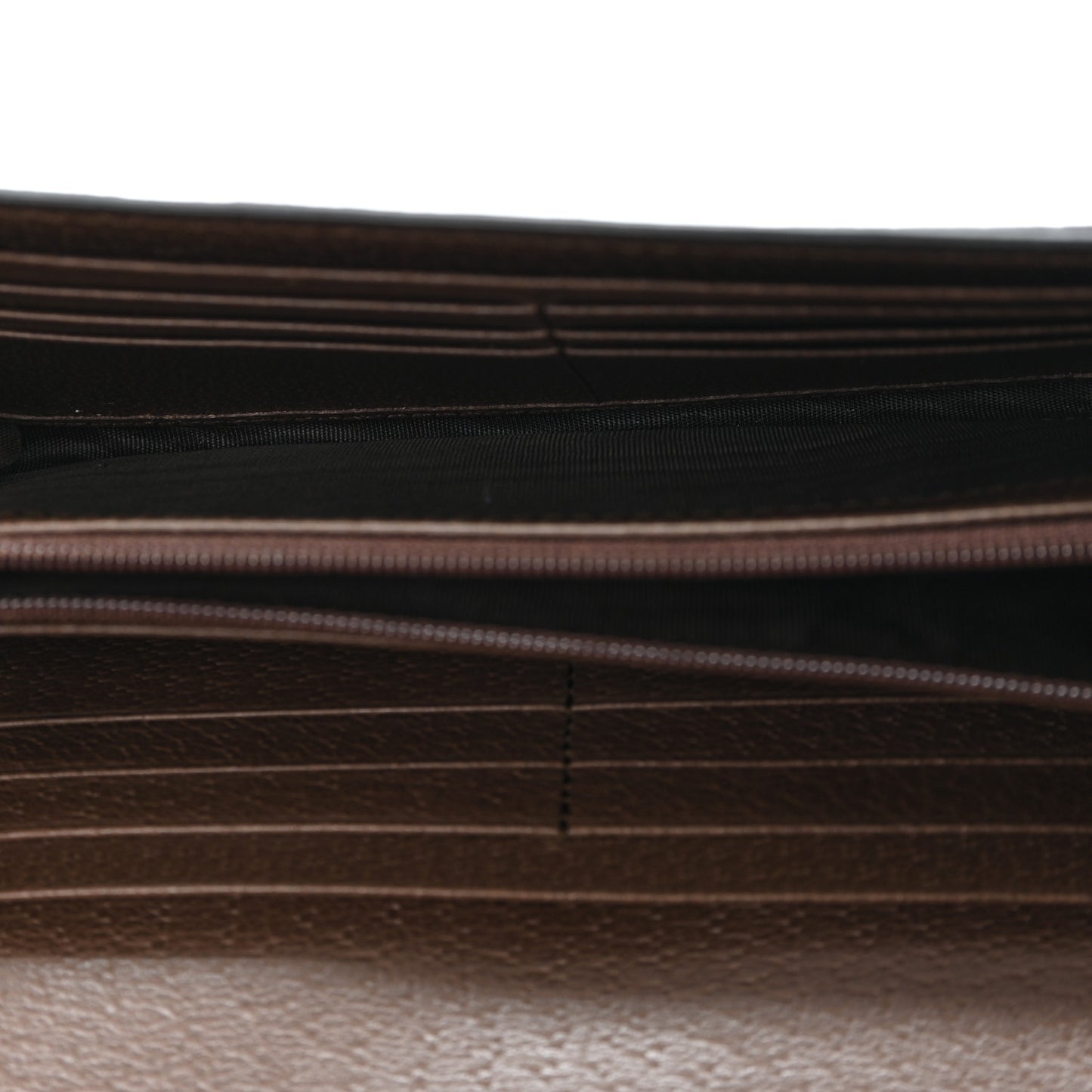 GG Supreme Monogram Web Ophidia Continental Wallet Brown