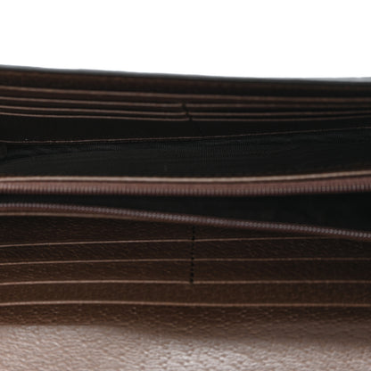 Gucci GG Supreme Monogram Web Ophidia Continental Wallet Brown 5 of 8