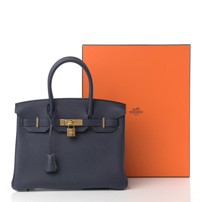 Hermes Togo Birkin 30 Bleu Nuit 17 of 17
