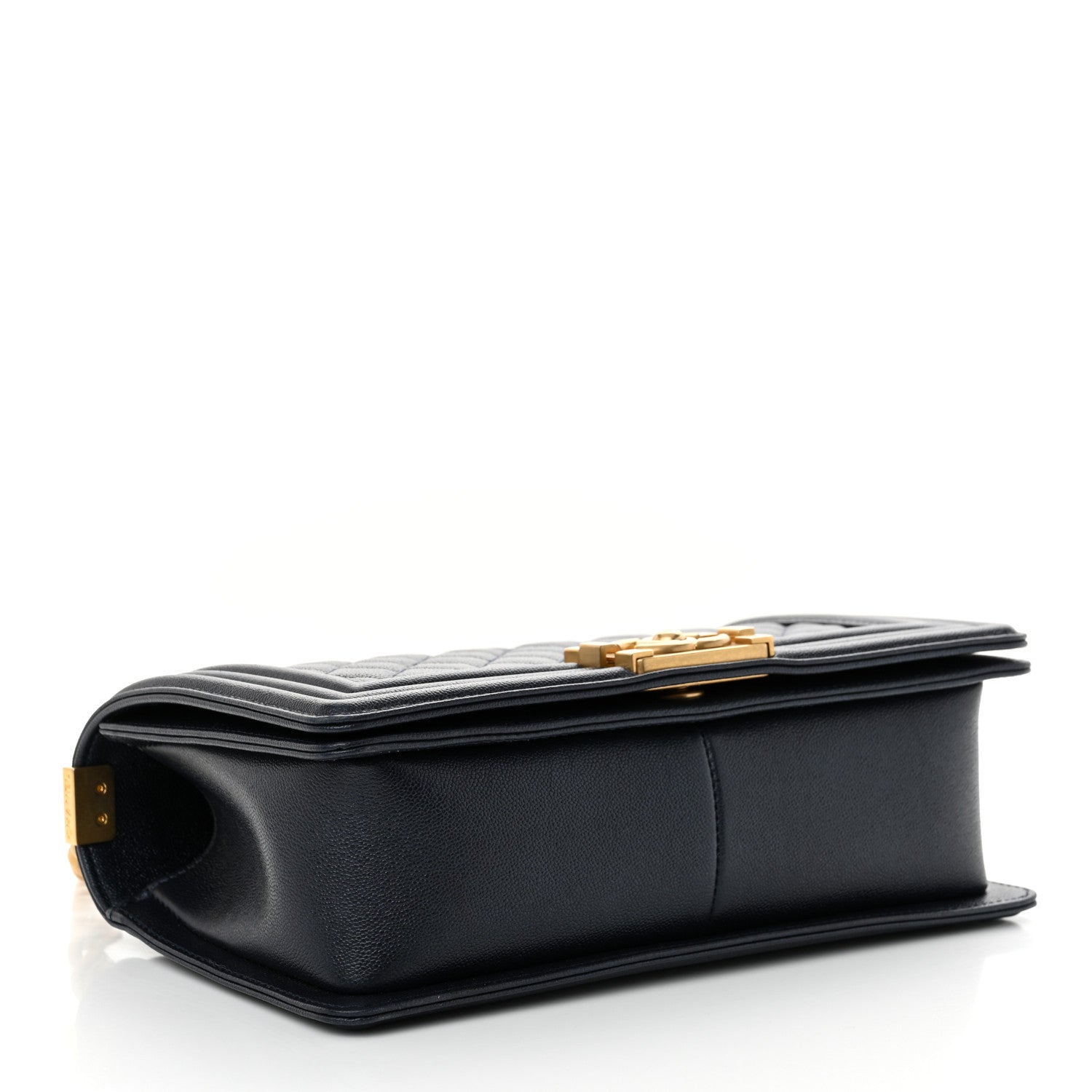 Chanel Caviar Quilted Medium Boy Flap Navy 4 of 10