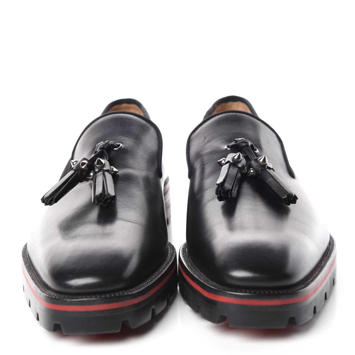 Calfskin Mens Luglion Flats 41 Black