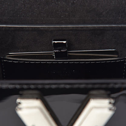 Louis Vuitton Patent Monogram Twist Shoulder Bag PM Black 6 of 9