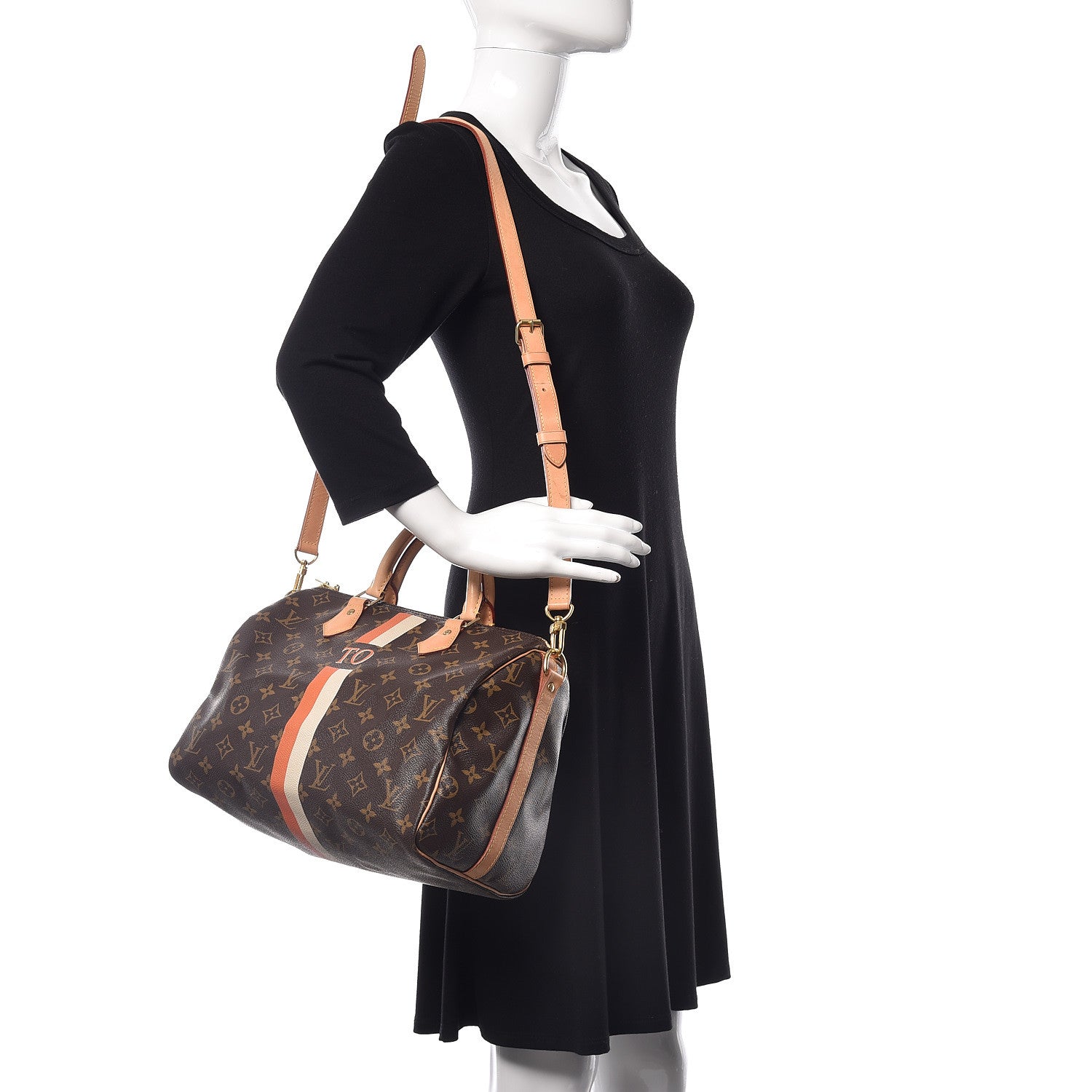 Louis Vuitton Monogram My LV Heritage Speedy Bandouliere 30 Orange White 2 of 14