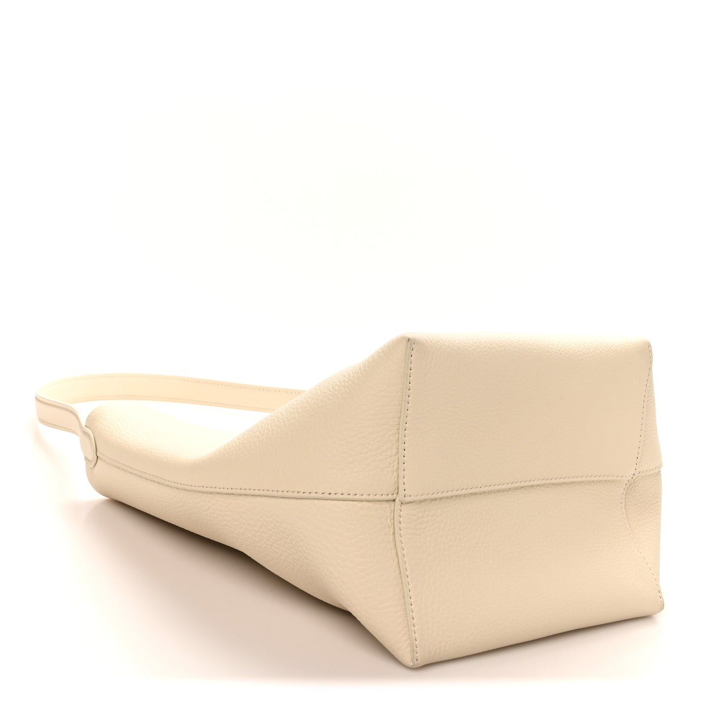 Grained Calfskin Medium N/S Park Tote Ivory