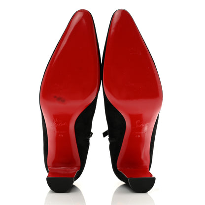Christian Louboutin Suede Suprabooty 85 Ankle Boots 40 Black 5 of 8