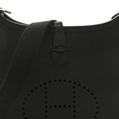 Hermes Taurillon Clemence Evelyne TPM Black 8 of 11