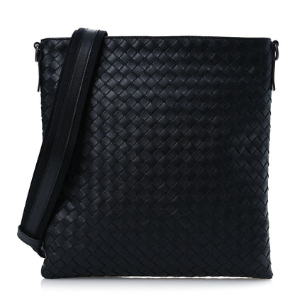 Bottega Veneta Nappa Intrecciato VN Crossbody Messenger Bag Black 1 of 13