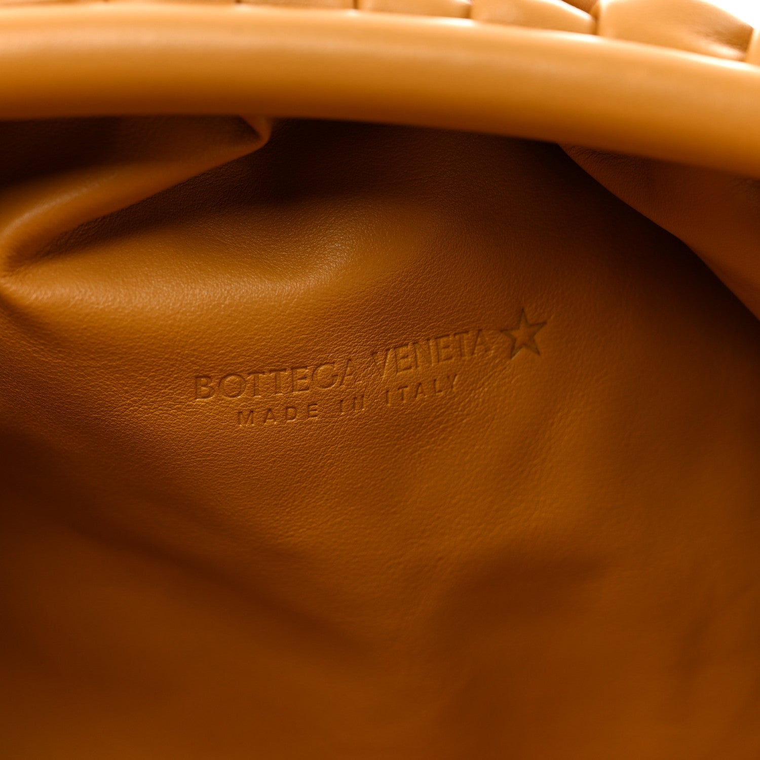 Bottega Veneta Smooth Butter Calf The Pouch Oversized Clutch Ocra 6 of 7