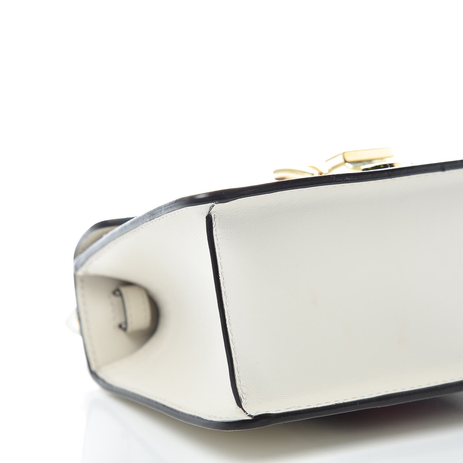 Gucci Calfskin Mini Sylvie Top Handle Bag White 8 of 13