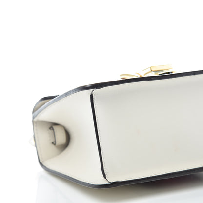 Gucci Calfskin Mini Sylvie Top Handle Bag White 8 of 13