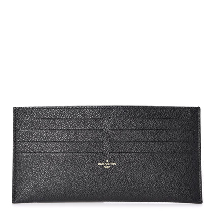 Louis Vuitton Calfskin Felicie Chain Wallet Card Holder Insert Black 1 of 6