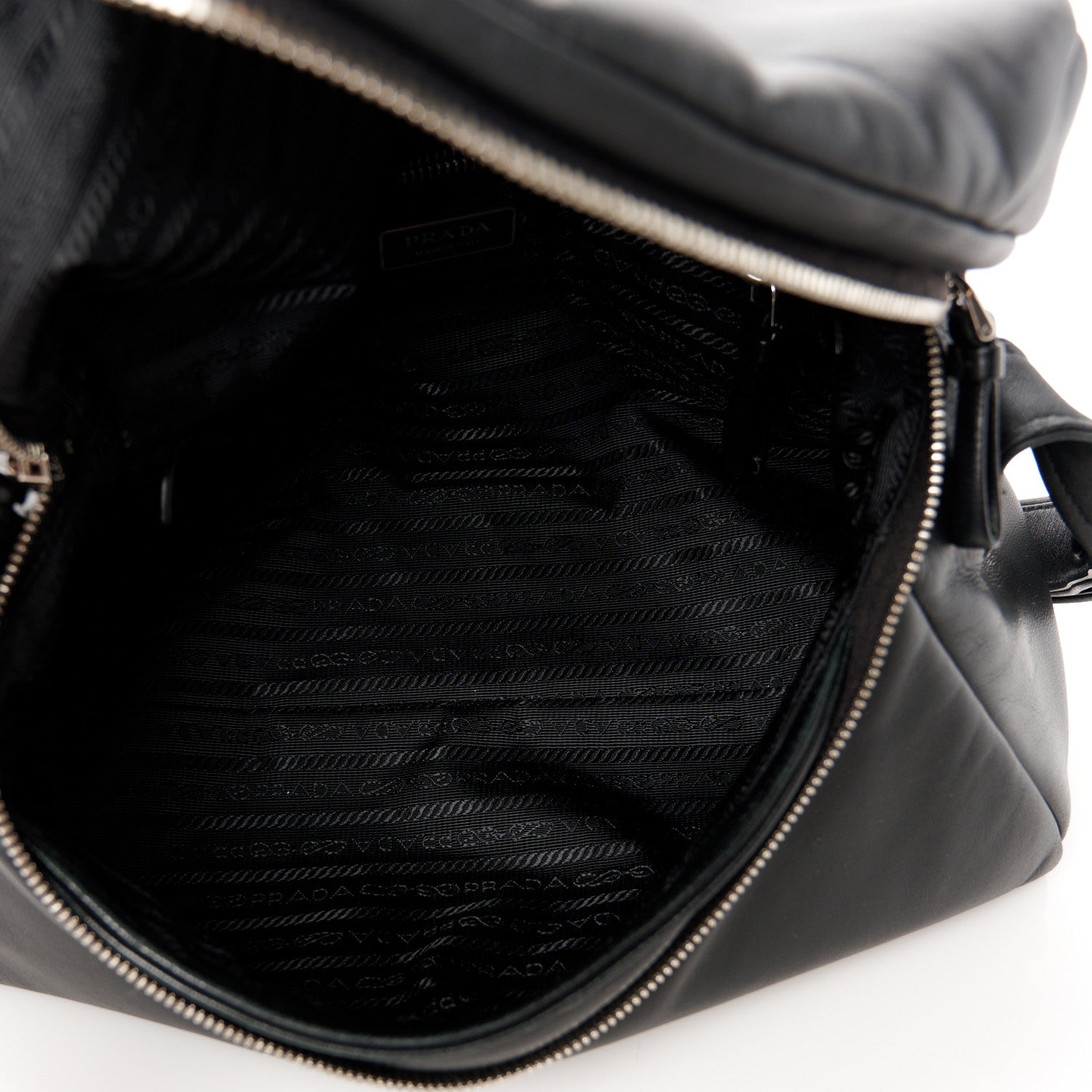 Prada Nappa Padded Signaux Bag Black 5 of 10