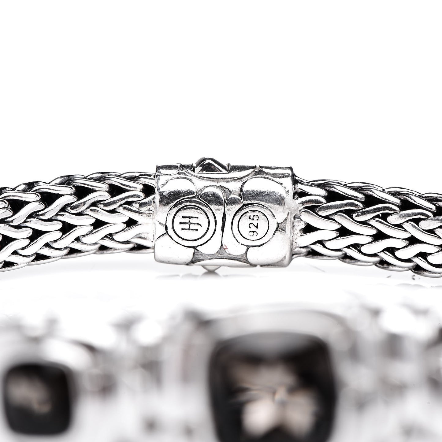 Sterling Silver Smoky Quartz Batu Kali Bracelet