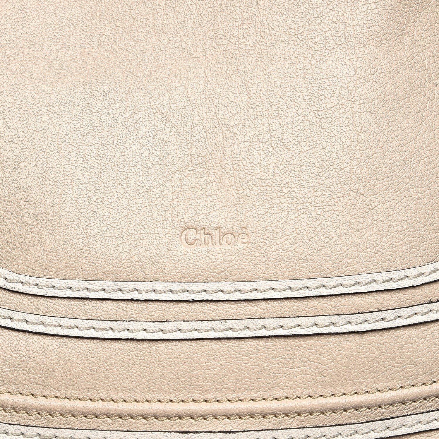 Chloe Calfskin Medium Marcie Satchel Abstract White Black 7 of 12