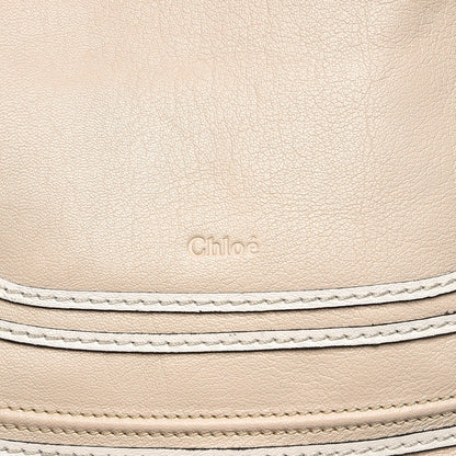 Chloe Calfskin Medium Marcie Satchel Abstract White Black 7 of 12