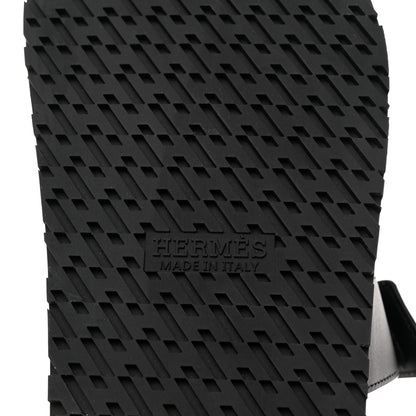 Hermes Calfskin Womens Chypre Sandals 40 Black 8 of 9