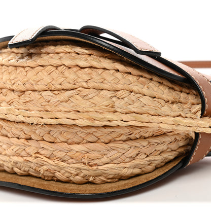 Loewe Calfskin Raffia Mini Gate Crossbody Bag Natural Tan 10 of 10