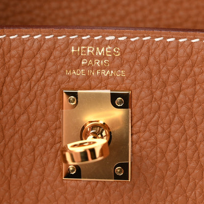 Hermes Togo Kelly Retourne 25 Gold 5 of 10
