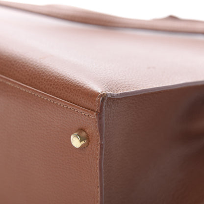 Hermes Vache Liegee Kelly Sellier 35 Noisette 10 of 17