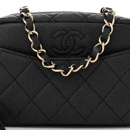 Chanel Iridescent Caviar Quilted Mini Coco Tassel Camera Case Black 8 of 10