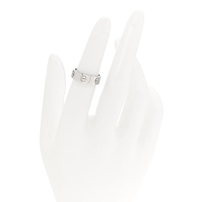Cartier 18K White Gold 5.5mm LOVE Ring 50 5.25 2 of 5