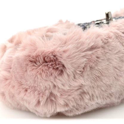 Chanel Rabbit Fur Tweed Small Fantasy Flap Pink 9 of 10