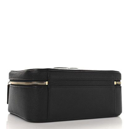 Chanel Caviar Quilted Large CC Filigree Vanity Case Black 4 of 11