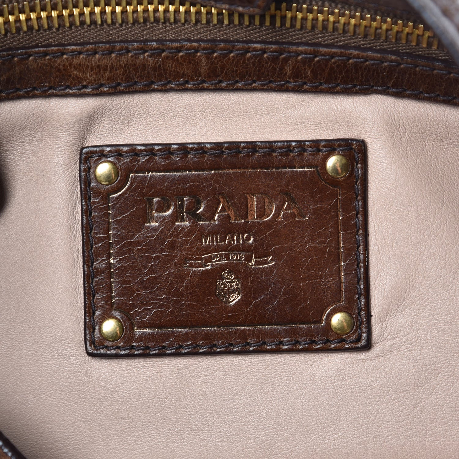 Prada Vitello Shine Hobo Nocciolo 6 of 13