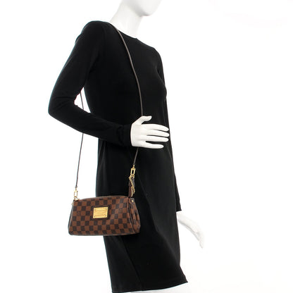 Louis Vuitton Damier Ebene Eva Clutch 2 of 7