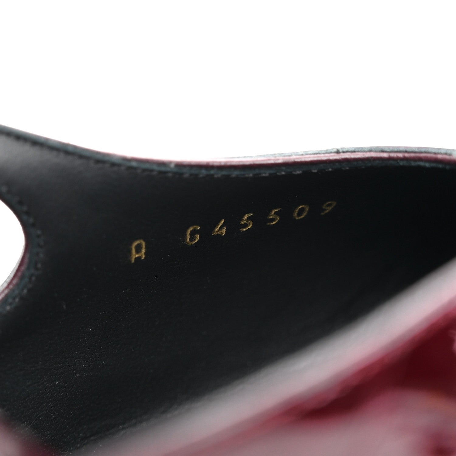 Chanel Patent Calfskin Crocodile Embossed Cap Toe CC Slingback Pumps 41 Dark Burgundy Black 9 of 10